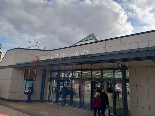 Leeds City Bus Station new entrance 2022